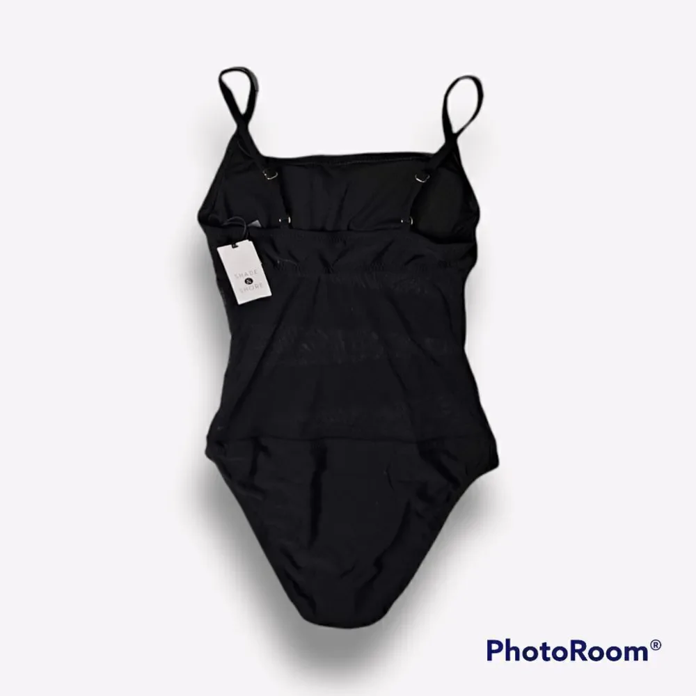 Shade and Shore One Piece Swimsuit Black Small Long